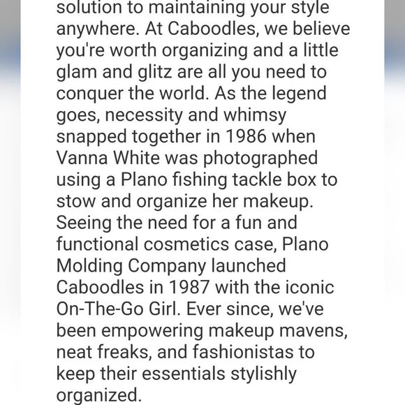 Caboodles On-The-Go Makeup Storage Box- Violet/Tangerine - Picture 8 of 13